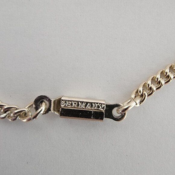 Vintage Germany Orange Lucite Shell Motif Necklace and Clip-on Earring Set - Picture 8 of 10